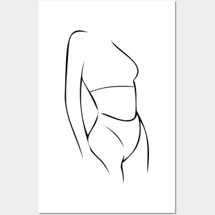 Beauty Body Line Art Posters and Art